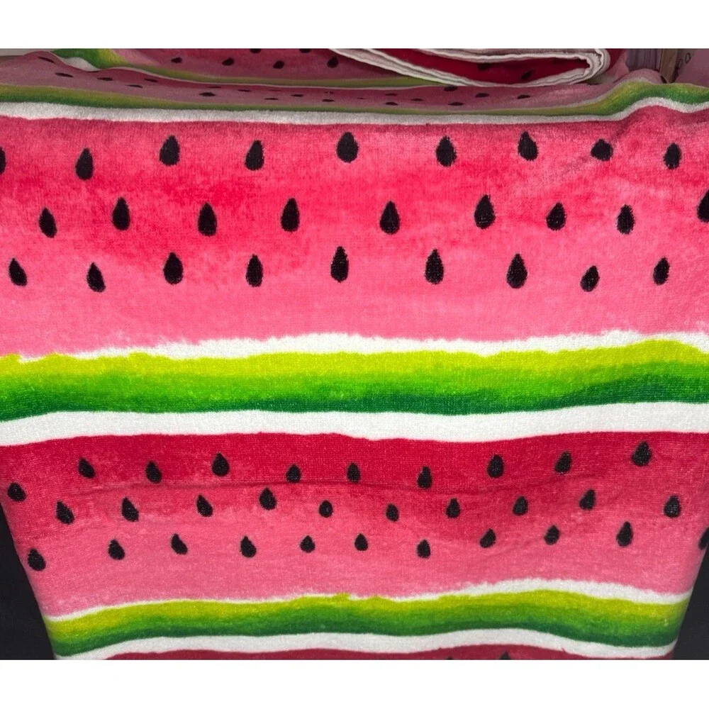 Watermelon Print Beach Towel